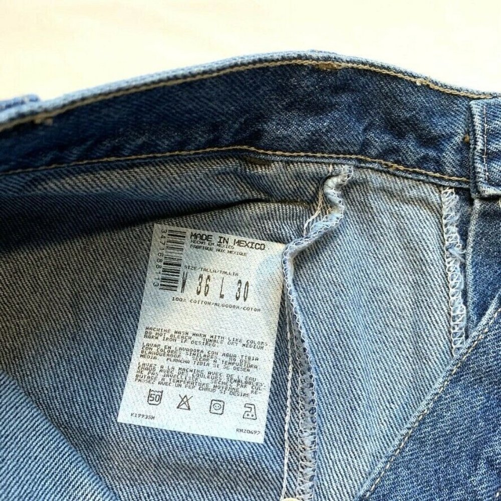 NWT Vintage Dickies Carpenter‎ Jeans Mens 36x30 Relaxed Fit Medium Wash Utility - Picture 8 of 11